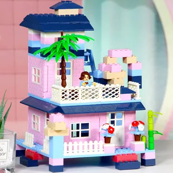 

211PCS Funny Apartment House Building Blocks Bricks Assembly Toy Kit for Kids Children Birthday Christmas Gift Educational Toy