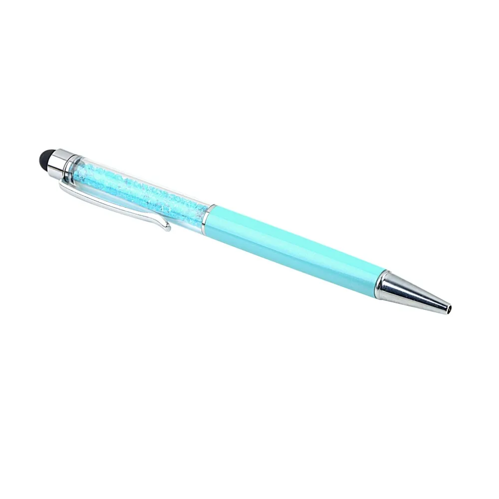 Кристалл 2 в 1 сенсорный экран Стилус Шариковая ручка для iPhone смартфон