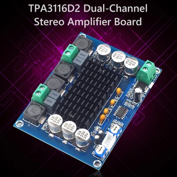 

TPA3116D2 Dual-Channel Stereo High Power Digital Audio Power Amplifier Board XH-M543 Audio Amp Module TPA3116 2x120W DC12~26V