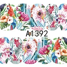 Переводная вода полная версия нового стиля quan jia Flower sticker s Flower Маникюр Flower sticker s Nail sticker A1369-1392 г-н ж