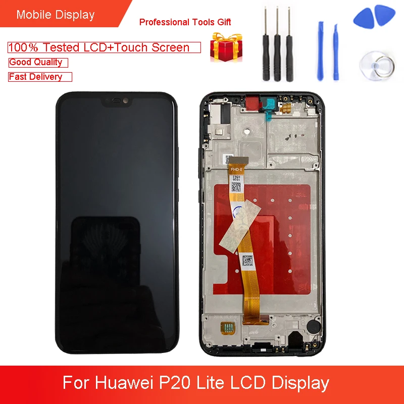 

5.84 " AAA+ Quality LCD With Frame For HUAWEI P20 Lite Lcd Display Touch Screen Replacement For HUAWEI Nova 3e