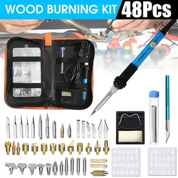 

Portable Electric Soldering Iron Kit Can Cut And Engrave Various Surfaces 200-450 Adjustable Temperature With Box