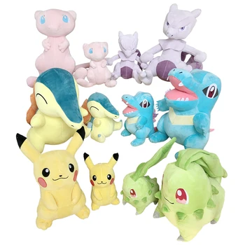 

Pikachu Charmander Gengar Mew Squirtle plush toys Eevee Snorlax Lapras Stuffed Toys Claw machine doll gifts For Children kids