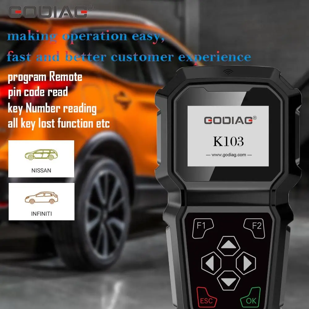 GoDiag K103 NISSAN/Infiniti ручное программирование ключей |