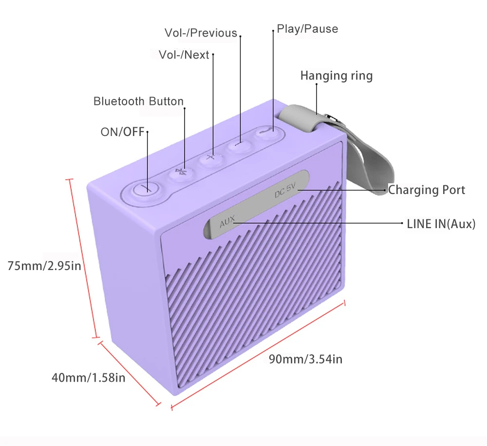 Eson стиль Топ продаж Bluetooth динамик водонепроницаемый IP67 Динамик Анти-пыль, анти-капля опция, беспроводной динамик