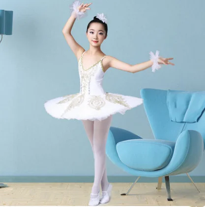 Professional Ballet Dress For Girls Tutu Child Swan Lake Costume Red Ballet Dress For Children Pancake Tutu Girls Dancewear