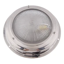6,7 дюймов 170 мм светодиодный круглый потолочный светильник палуба лодки сад внутренняя Светодиодная лампа теплого белого цвета для RV Кемпер яхт, 12V