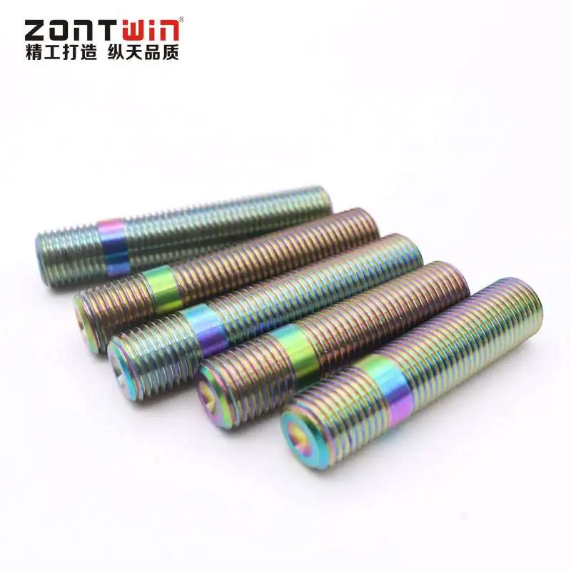 

20 pieces of GR5 titanium alloy forged wheel modified double stud M12*1.25-M12*1.25 or M12*1.5-M12*1.5 suitable for BMW 8 Series Z8Z3