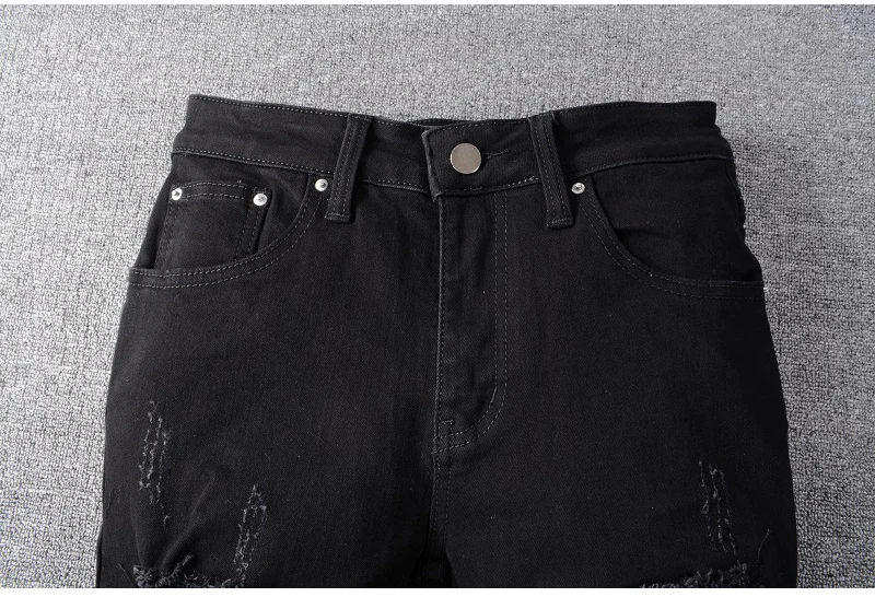 Sokotoo мужские розовые Бандана Лоскутные байкерские джинсы черные Стрейчевые джинсы с разрезами узкие брюки