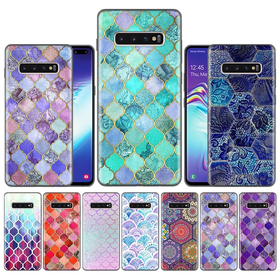 

Fundas Case Casing for Samsung Galaxy S10 S9 S8 Plus 5G A30 A50 A70 A40 A20 Note 8 9 10 Covers Carcass Mandala Flower Datura Flo