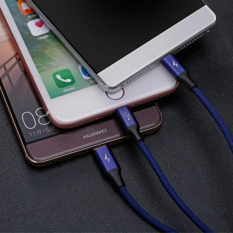 Baseus Тип usb C кабель 3 в 1 для iPhone X, 8, 7, 6, микро USB кабель 2 в 1 зарядный кабель для samsung s9 3A провод для быстрой зарядки для Huaiwei