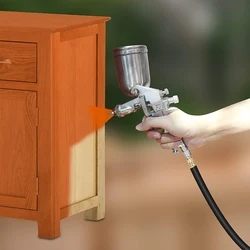 400ml pistola de pulverizador pneumático profissional airbrush pulverizador liga pintura atomizador ferramenta com funil para carros pintura