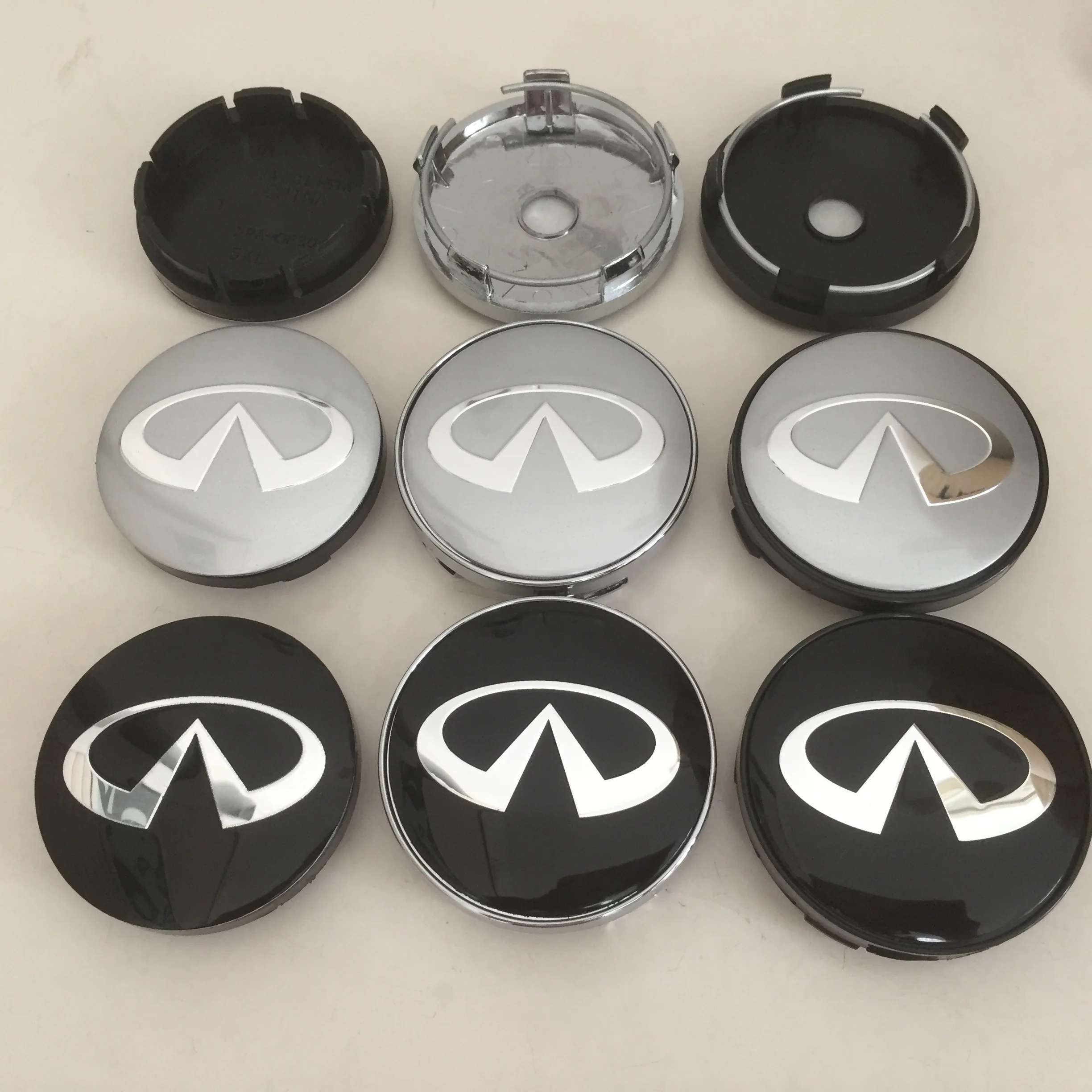 4pcs56mm60mm65mm68mminfinitiCarWheelhubCenterCapBadgecovers