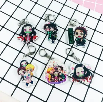 

Buy 2 Get 3 / Buy 3 Get 5 / Anime Demon Slayer Kamado Tanjirou Keychain Cosplay Acrylic Figure Keyring 4501 Kids Collection Toy