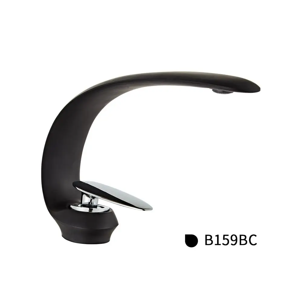 Black Chrome Handle SOGNARE смеситель для раковины для ванной комнаты, кран для раковины, белый смеситель для раковины, водопроводный кран, водопроводный кран для раковины - Цвет: Black Chrome Handle