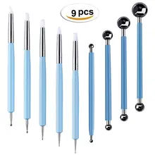 Polymer Modeling Clay Sculpting Tools Dotting Pen Ball Stylus, Pottery Ceramic Clay Indentation Tools Set for DIY Nail Art Craft dsha hot sale ball stylus dotting tools 18 pcs clay tools sculpture modeling tools for pottery sculpture plastic paper flowers