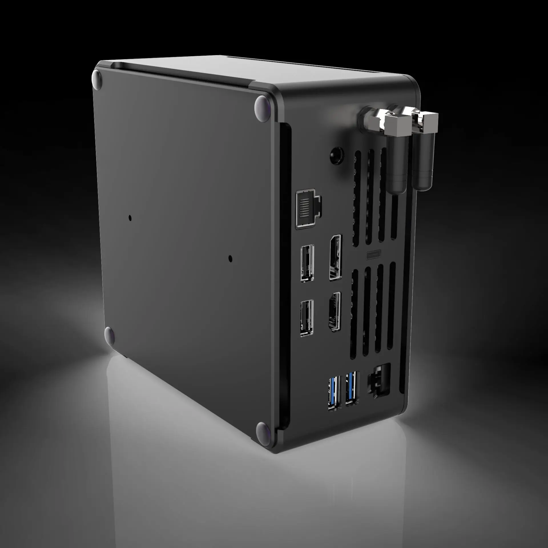 Новейший мини ПК Intel Eight Core i9 9880H 16 Мб кэш памяти компьютер с вентилятором DP HDMI2.0 Type c