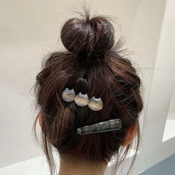 

2PCS Korea Acetate Sheet Ins Wind Hairpin Sweet Kitten Side Clip Bangs Clip Word Clip Girl