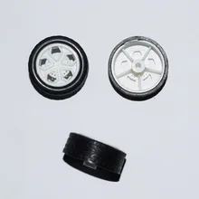 2X20 גומי צעצועי גלגל מדע וטכנולוגיה להכנת פלסטיק גלגל צעצוע אביזרי סחר חוץ AliExpress 202aw(China)