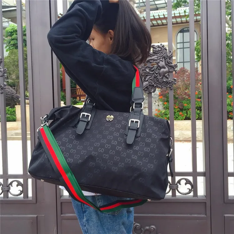 

2019 New Style Shoulder Bag Korean-style Oxford Cloth Bag GD Printed Letter WOMEN'S Bag Simple Versatile Large Bag Shoulder Bag