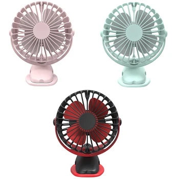 

Portable Cooling USB Fan 4 Speeds 360 Degree All-Round Rotation Rechargeable Air Fan USB Charging Desktop Clip Fan