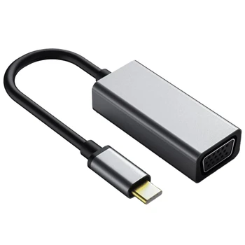 

Type-C to VGA Adapter Aluminum 1080P HD USB C Converter Adapter Cable for Office PC Netbook Pro