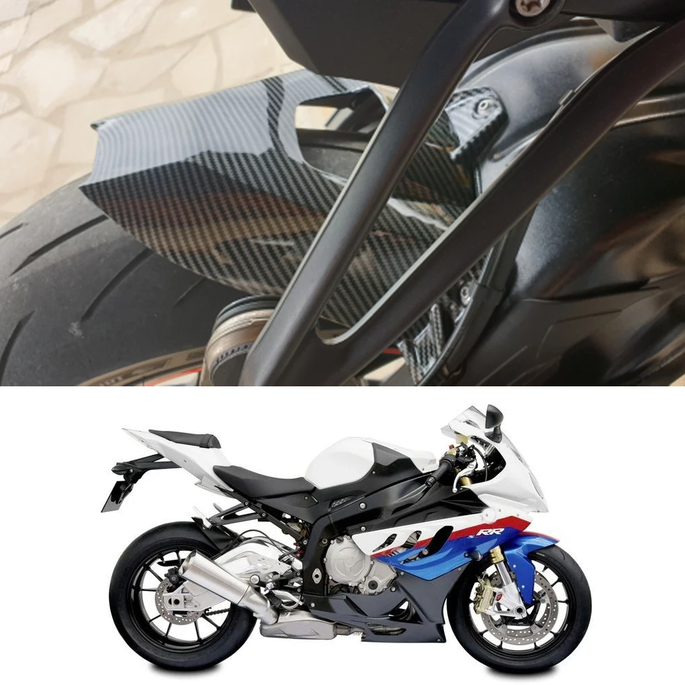 para bmw motocicleta de fibra de carbono roda traseira fender pode preencher fender carenagem