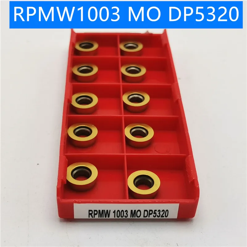 

100PCS Lathe tool RPMW1003 MO DP5320 new high quality carbide blade metal turning tools RPMW1003 lathe tool CNC milling cutter