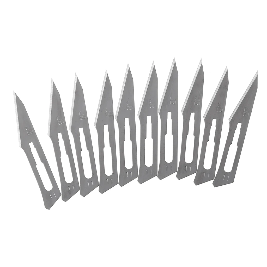 

10pcs 11# Scalpel Knife Blades For Wood Carving Engraving Craft Sculpture Cutting Tool PCB Repair Drop Ship Support