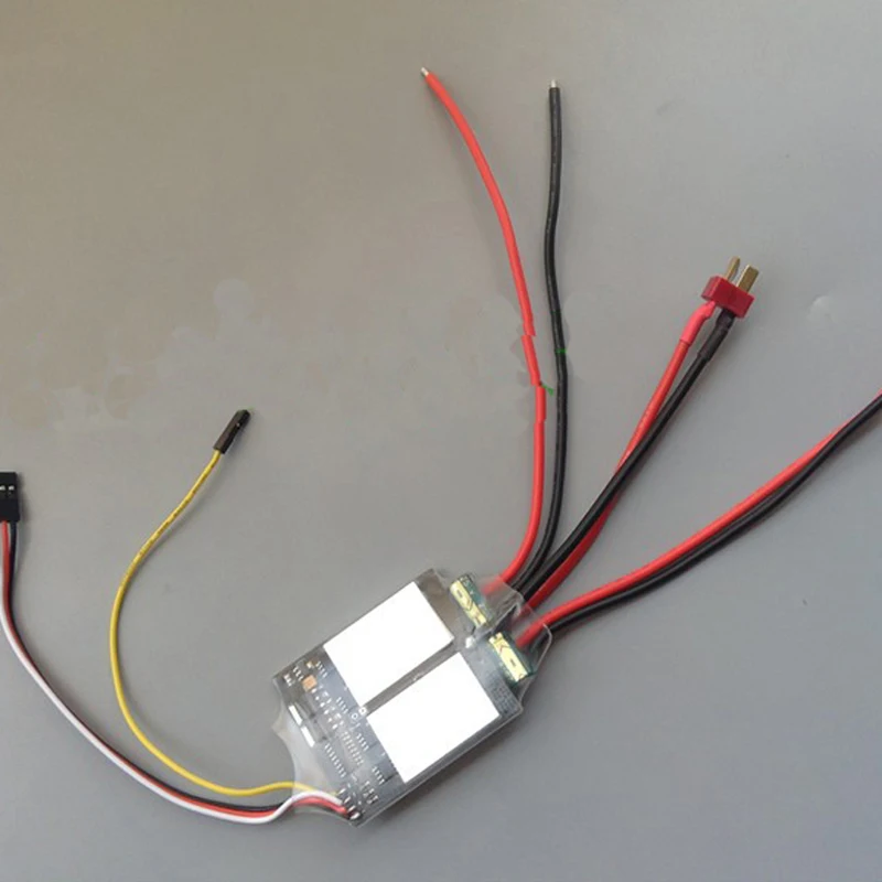 US $24.63 1pcs 40ax2 Dual Way Bidirectional Brushed Speed Controller Esc 54x48mm Mixed Control 6v15v For Metal Track TankDual Motor Ship