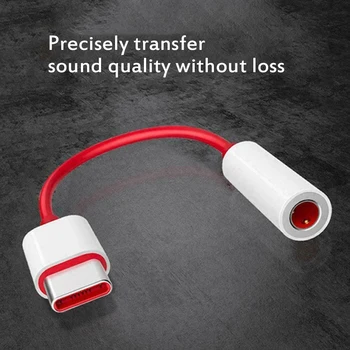 

Type C To 3.5mm Audio Aux Headphone Jack Cable Durable Adapter TPE Material For Oneplus Huawei Xiaomi Oneplus