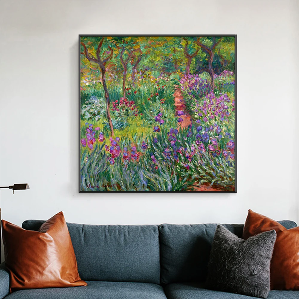 Картины на холсте для сада Monet цветочные принты и плакаты гостиной стены без