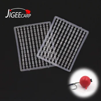 

JIGEECARP 2/5/10 Cards Carp Fishing Boillie Stops Hair Rig Stopper Bait Holder Small Carp Hook Rigging Fishing Tackles