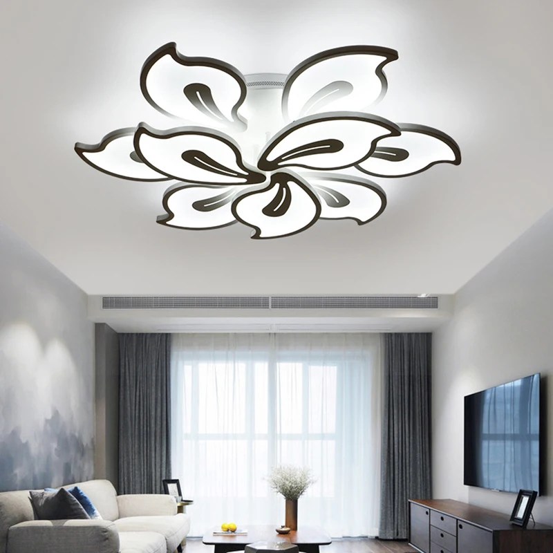 Modern LED living room ceiling light bedroom ceiling lamp dining room indoor chandelier APP hotel dimmable lighting lamp modern lighting behind tv