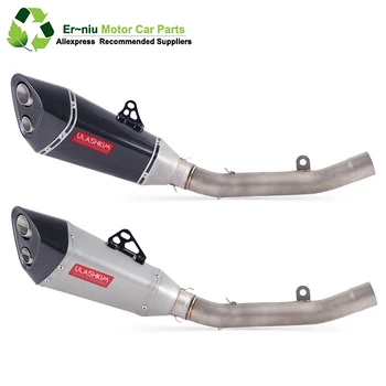 

Free Shipping Motorcycle Full System Exhaust Slip On For kawasaki Z800 2013 - 2016 Muffler Escape Middle Pipe with db-killer