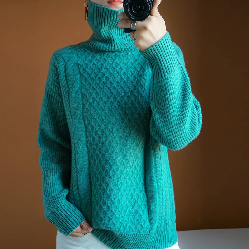 ^Cheap Women's Cashmere Sweater Turtleneck Pure Sweater Casual Wool Knitwear Thick Tops Long Sleeve Plaid plus size Sweater Brands Sale ^Cheap Women's Cashmere Sweater Turtleneck Pure Sweater Casual Wool Knitwear Thick Tops Long Sleeve Plaid plus size Sweater Brands Sale