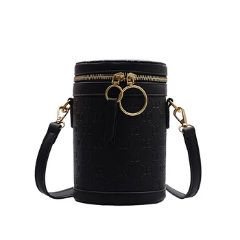 

New girl small bag female 2019 new Korean fashion wild cylinder bag retro shoulder Messenger bag