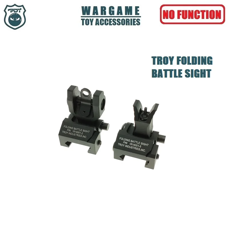 

TROY Folding Battle Sight Front Rear Metal Sight Set For Toy Water Gel Ball Blaster Airsoft AEG GBB
