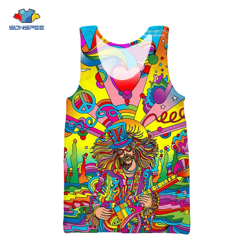 

Anime 3D Print Hip Hop Tank Top Men Hippie Musician Women Fashion Vest Kid Harajuku Top Funny Gym Muscle Bodybuilding Undershirt