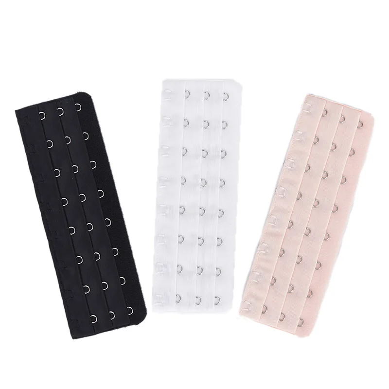 

5Pcs/lot Nylon 3 Rows 8 Hooks 3 Rows 13 Hoocks Bra Extenders Clasp Strap Women Bra Strap Extender Intimates Accessory