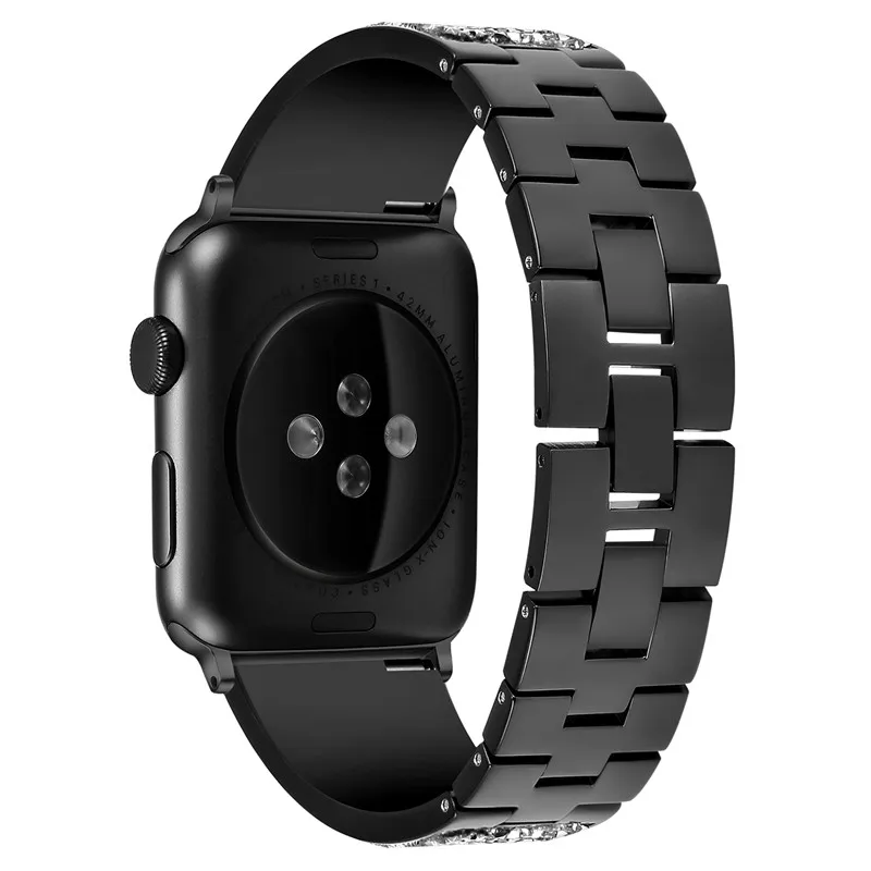Стразы, ремешок с бриллиантом, чехол для Apple Watch, ремешок 42 мм, 44 мм, 40 мм, 38 мм, женский браслет для iWatch, ремешок серии 5, 4, 3, 2, 1