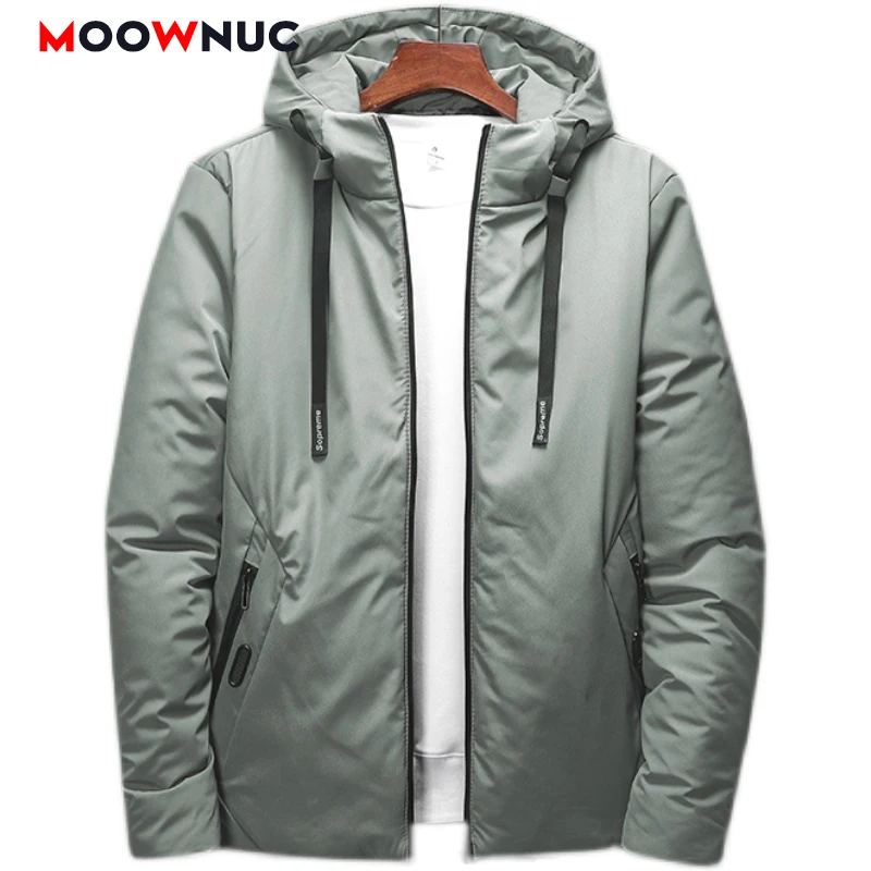 

Парка мужская зимняя повседневная, плотная ветровка с длинным рукавом, Классическая, MOOWNUC