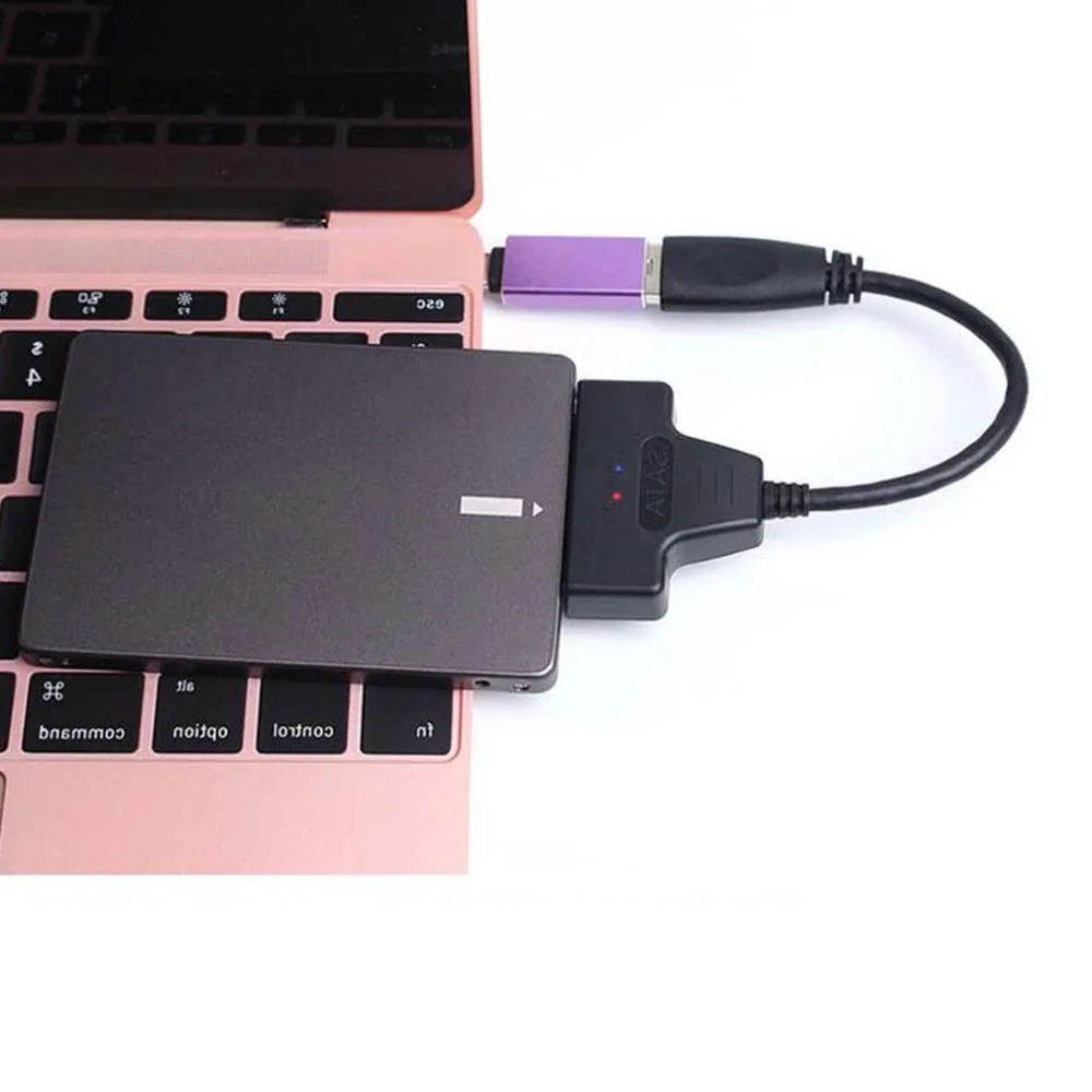 FXHU.00021 SATA USB3.0 Кабельный адаптер-переходник для 2,5 дюймов HDD жесткий диск ноутбук SATA адаптер usb-кабель 3,0 к SATA22P 0,2 m