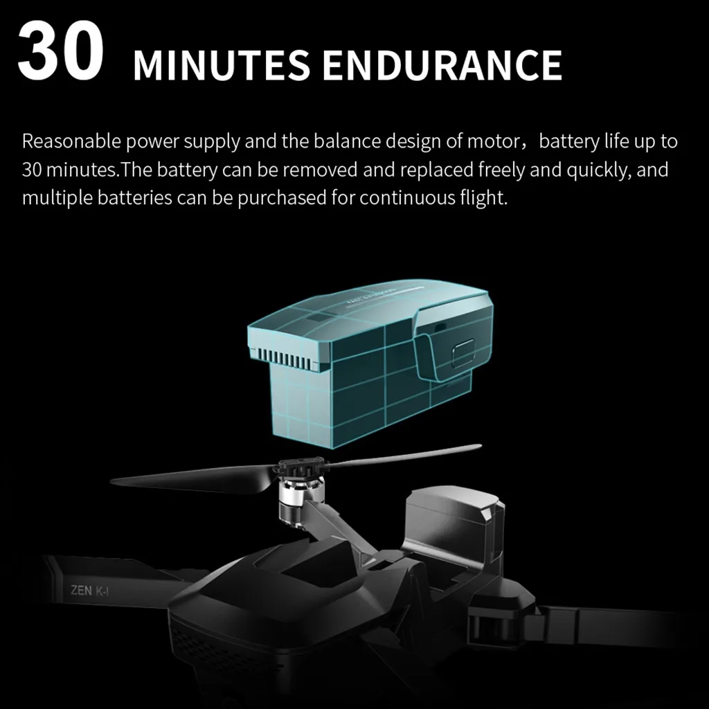 VISUO ZEN K1 Дрон gps 5G Wifi FPV 4K 720P двойная камера бесщеточный складной Радиоуправляемый квадрокоптер RTF Радиоуправляемый вертолет Дроны с камерой HD