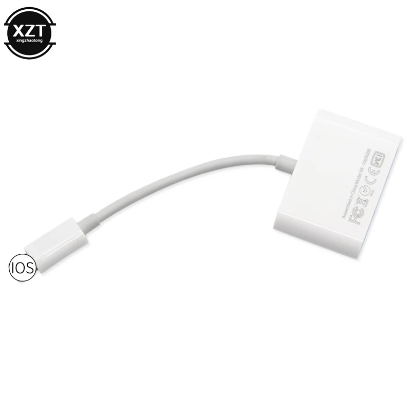 Для lightning-2 USB адаптер OTG USB камера для iPhone 7 8 ipad ios 13 U флеш-накопитель конвертер USB кабельная клавиатура кардридер