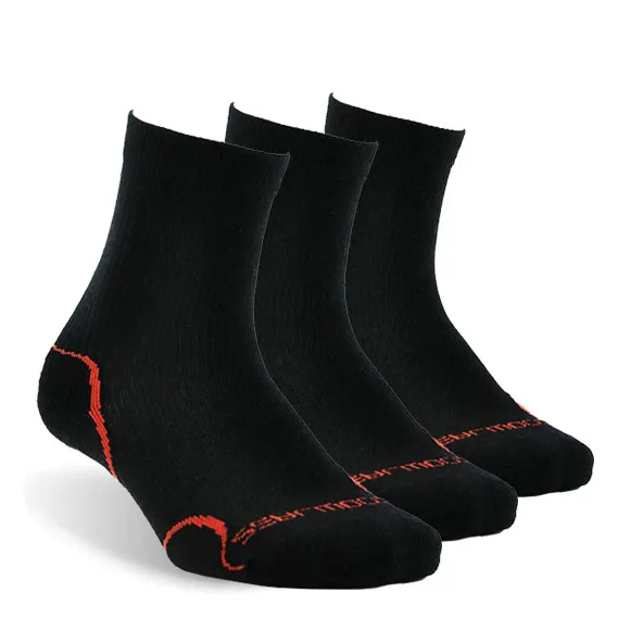 3 pair Black Носки из мериносовой шерсти, ZEALWOOD Athletic cushit Crew hiking& походные носки, 1/3 пар - Цвет: 3 pair Black