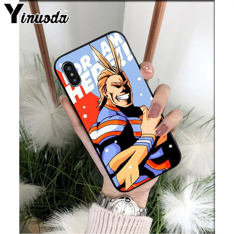 A6 Yinuoda аниме мой герой Boku no Hero Academy deku bakugou TPU мягкий чехол для телефона Apple iPhone 8 7 6 6S Plus X XS MAX 5 5S SE XR - Color: A6