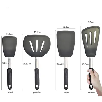 

Kitchen tools: silica gel non stick pot special spatula / environmental protection and high temperature resistant four piece set