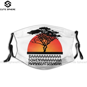 

Hakuna Matata Mouth Face Mask The Lion King Facial Mask Fashion Cool with 2 Filters for Adult