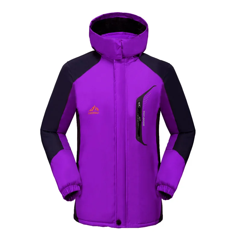 Осень и зима плюс бархат водонепроницаемый плащ куртка пальто для мужчин и женщин большой размер Альпинизм толстый ветрозащитный женский Outd